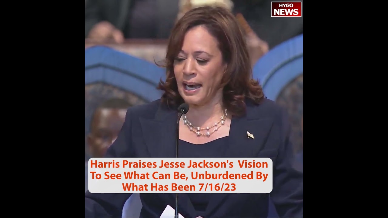 Kamala Harris Praises Jesse Jackson’s Vision To See What Can Be, Unburdened By What Has Been.