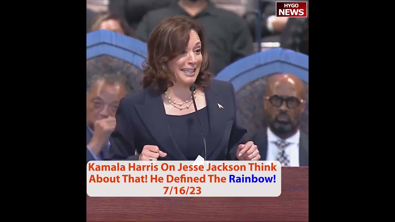 Kamala Harris On Jesse Jackson Think About That! He Defined The Rainbow!