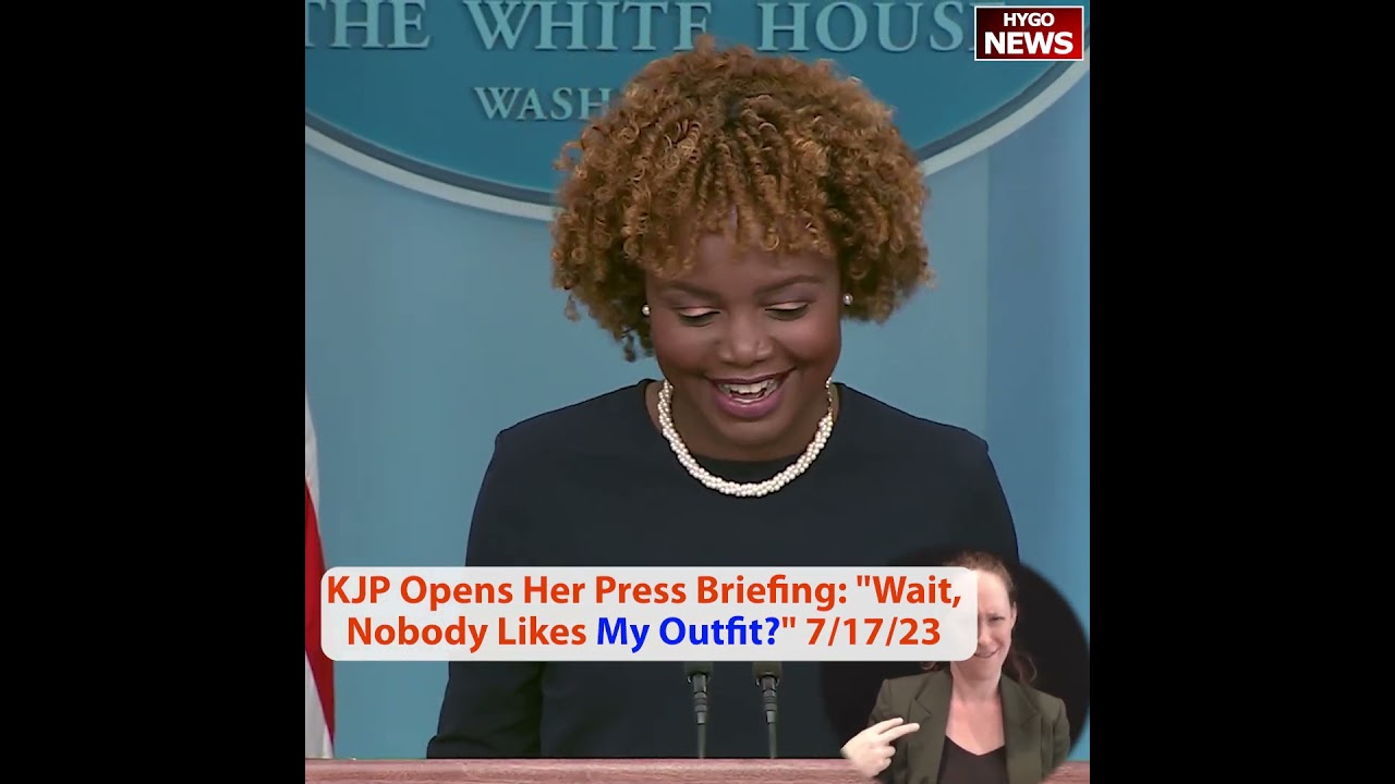 “Wait, Nobody Likes My Outfit?” KJP Opens Her Press Briefing