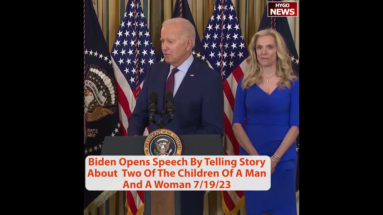 Joe Biden Opens Speech By Telling Story About Two Of The Children Of A Man And A Woman