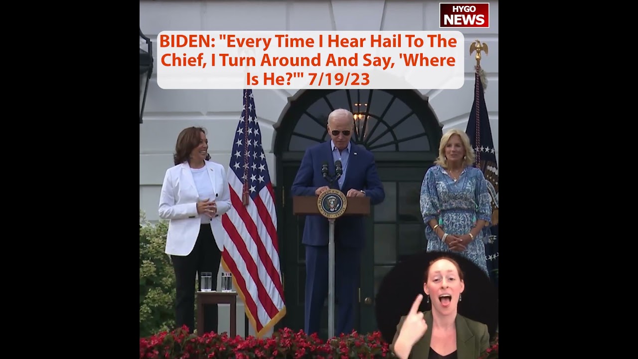 BIDEN: “Every Time I Hear Hail To The Chief, I Turn Around And Say, ‘Where Is He?'”