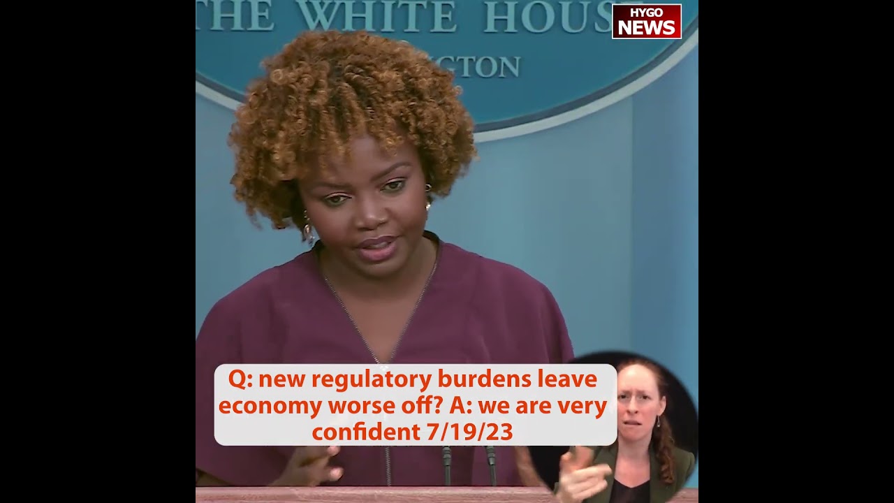 Q: new regulatory burdens leave economy worse off? A: we are very confident