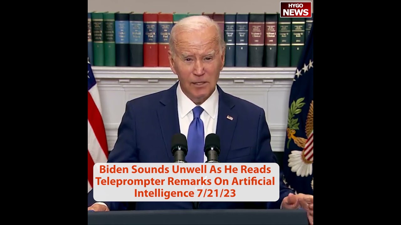 Joe Biden Sounds Unwell As He Reads Teleprompter Remarks On Artificial Intelligence