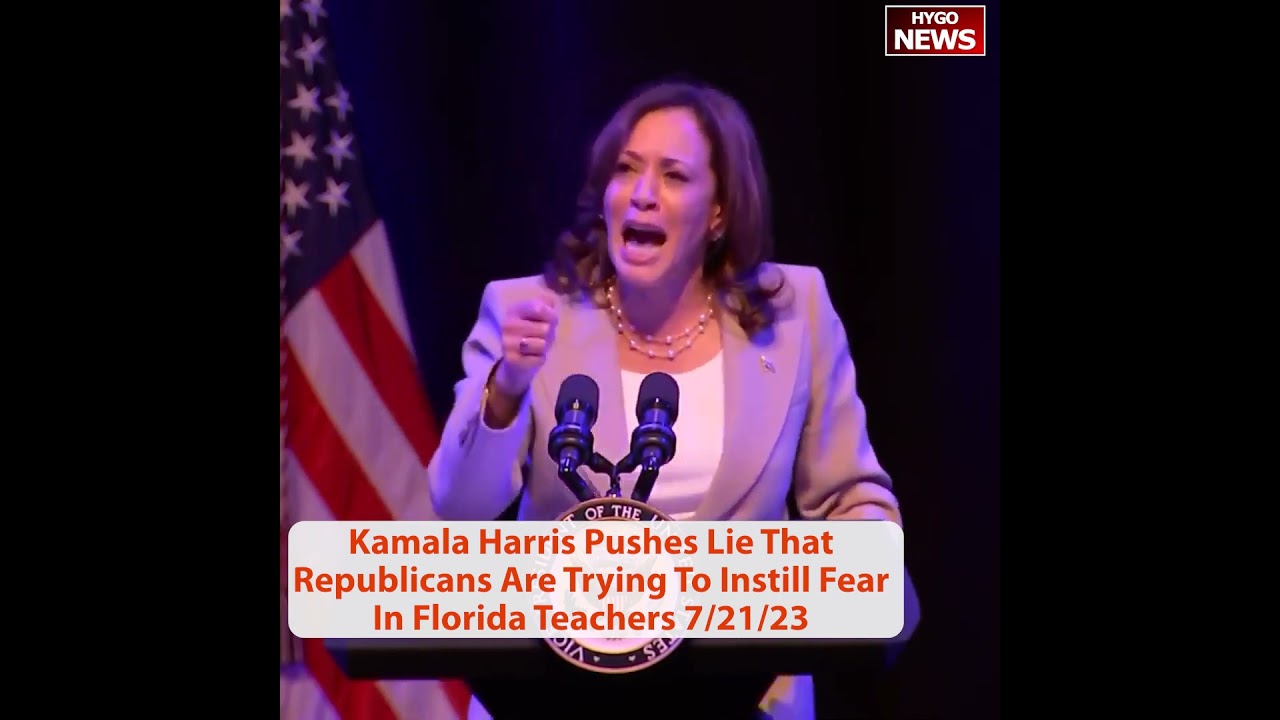 Kamala Harris Pushes Lie That Republicans Are Trying To Instill Fear In Florida Teachers