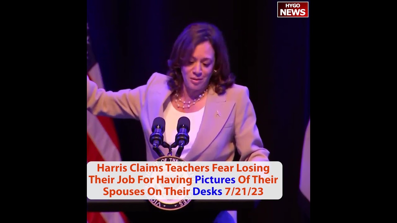 Harris Claims Teachers Fear Losing Their Job For Having Pictures Of Their Spouses On Their Desks