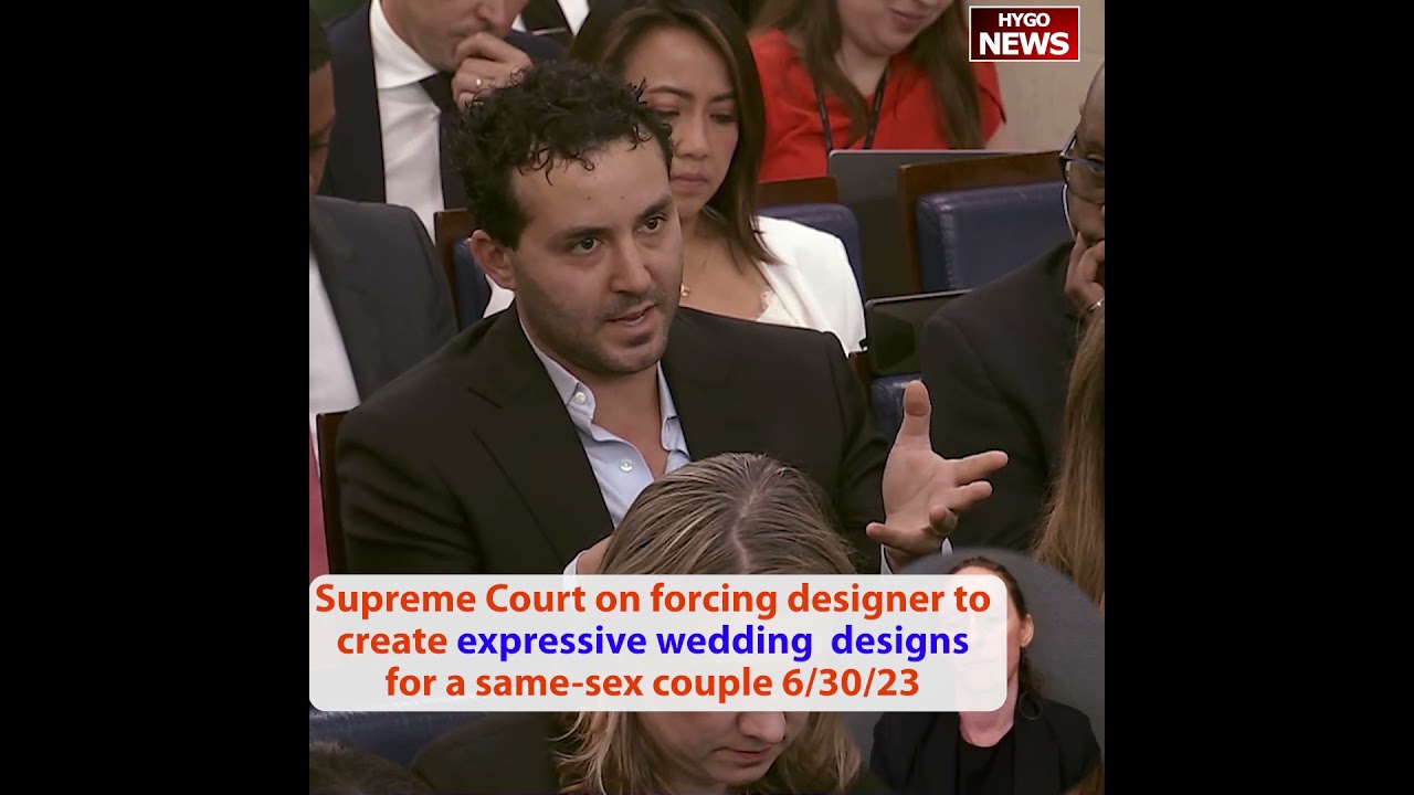 Supreme Court on forcing designer to create expressive wedding designs for a same-sex couple