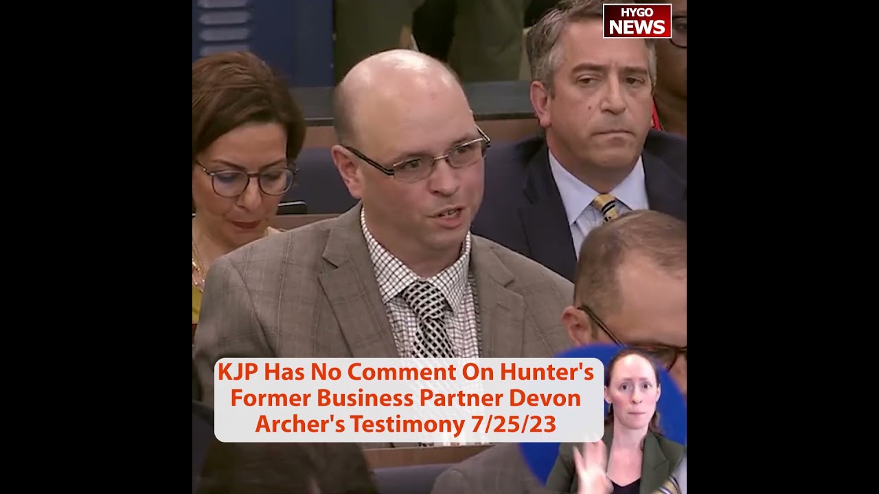 KJP Has No Comment On Hunter’s Former Business Partner Devon Archer’s Testimony