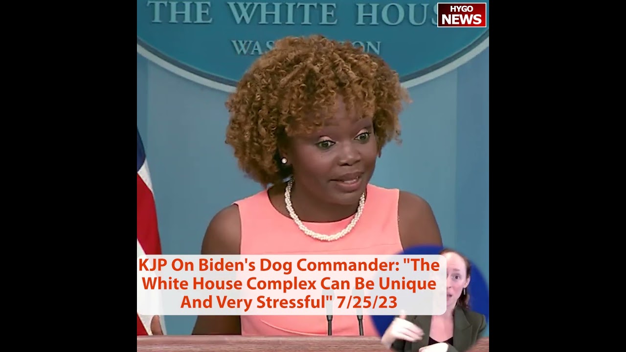 KJP On Biden’s Dog Commander: “The White House Complex Can Be Unique And Very Stressful”