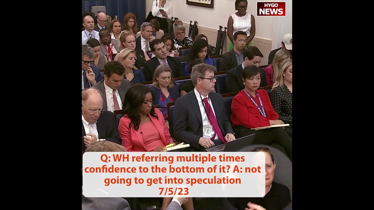 Q: WH referring multiple times confidence to the bottom of it? A: not going to get into speculation