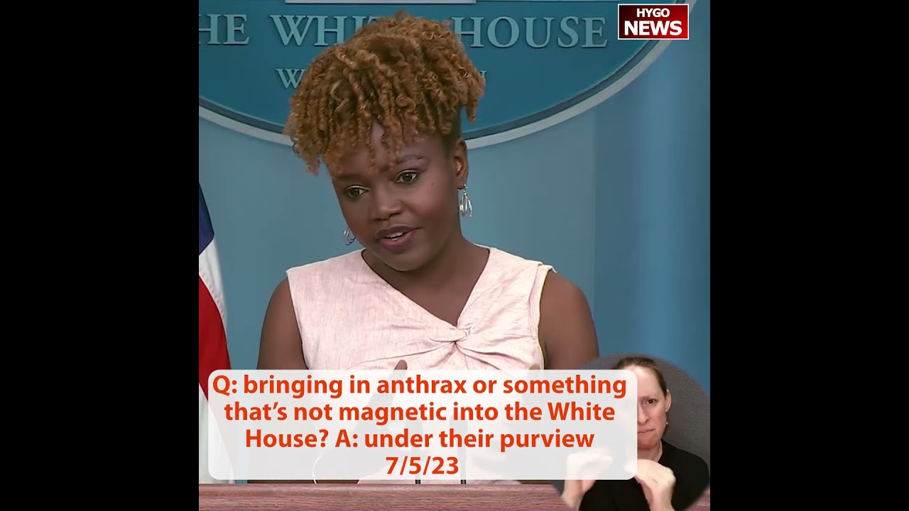 Q: bringing in anthrax or something that’s not magnetic into the White House? A: under their purview