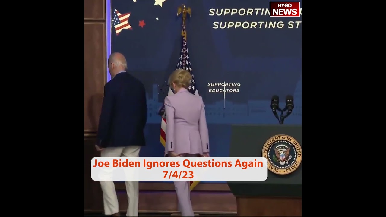 Joe Biden Ignores Questions Again