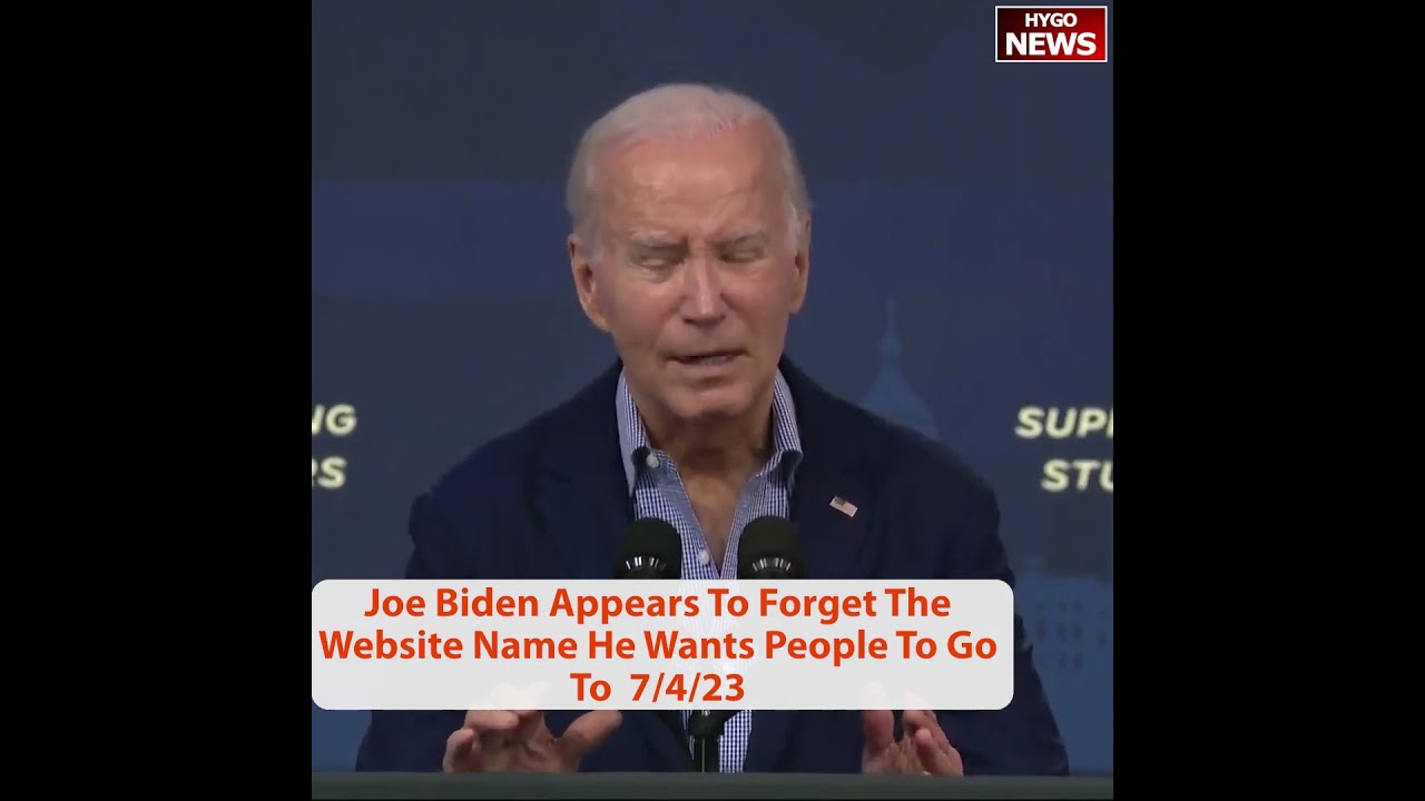 Joe Biden Appears To Forget The Website Name He Wants People To Go To