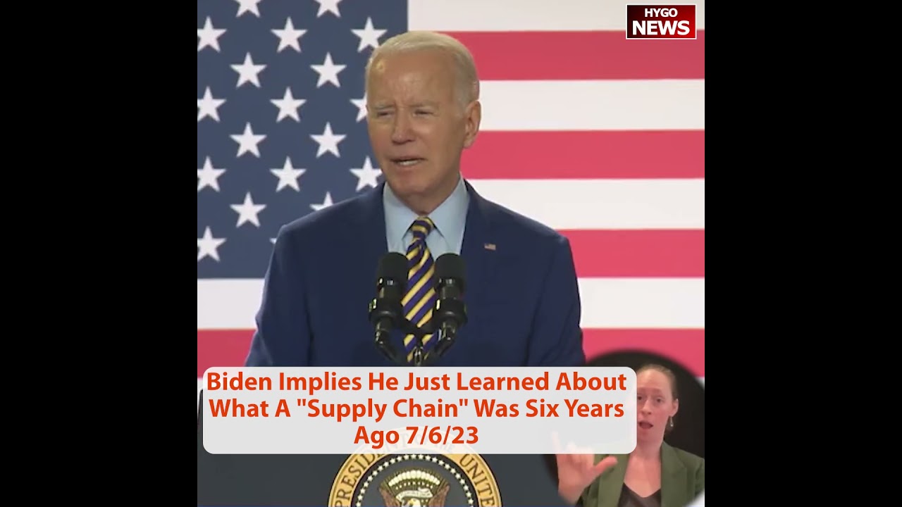 Biden Implies He Just Learned About What A “Supply Chain” Was Six Years Ago