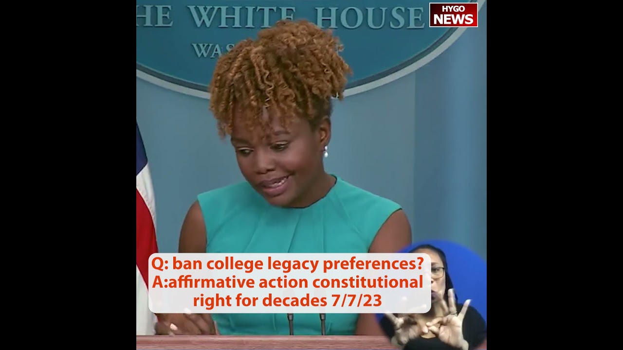 Q: ban college legacy preferences? A: affirmative action constitutional right for decades