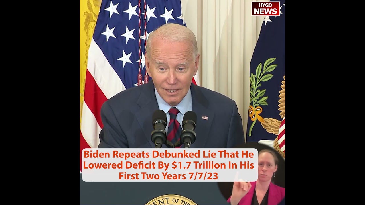 Biden Repeats Debunked Lie That He Lowered Deficit By $1.7 Trillion In His First Two Years