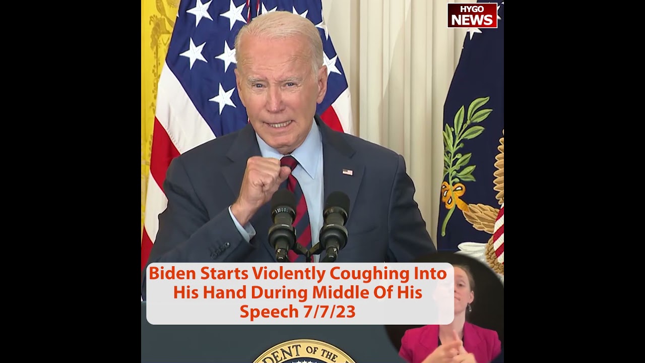 Joe Biden Starts Violently Coughing Into His Hand During Middle Of His Speech