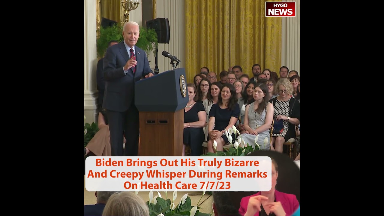 Joe Biden Brings Out His Truly Bizarre And Creepy Whisper During Remarks On Health Care