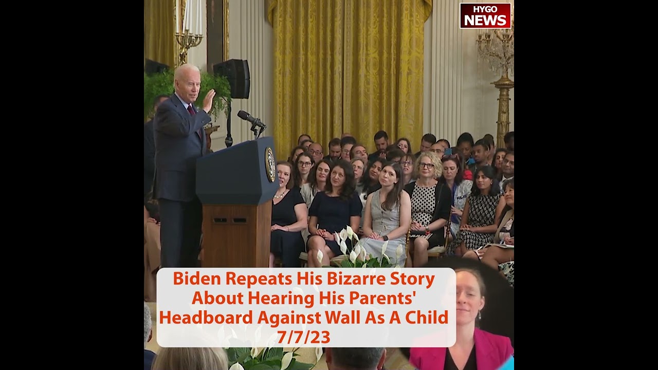 Biden Repeats His Bizarre Story About Hearing His Parents’ Headboard Against Wall As A Child