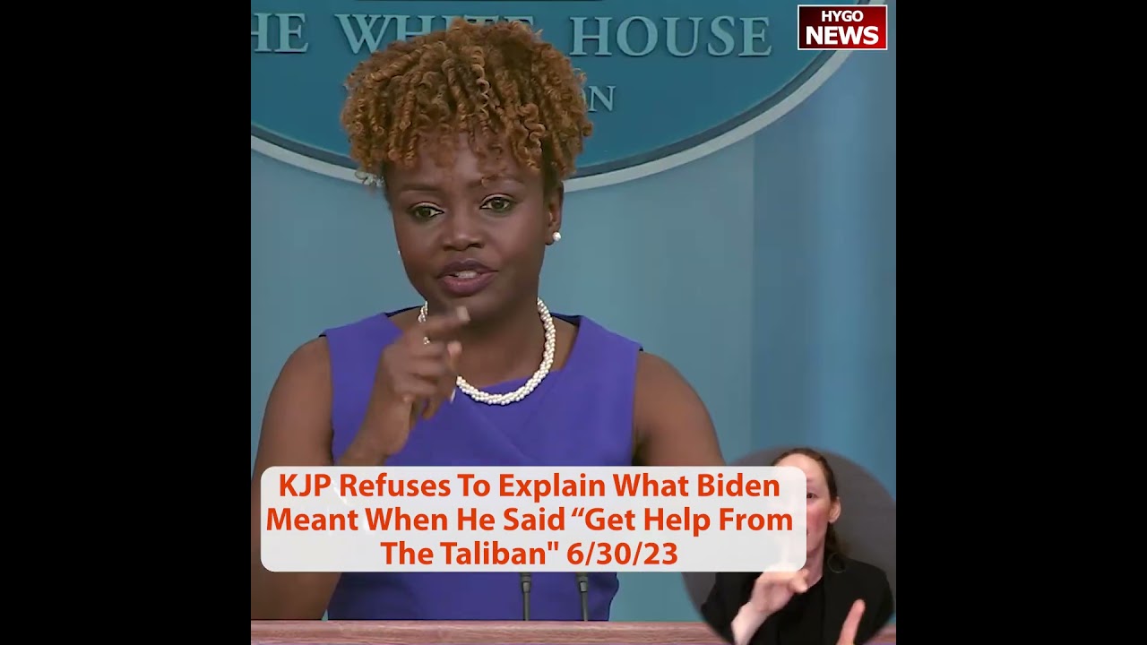 KJP Refuses To Explain What Biden Meant When He Said “Get Help From The Taliban”