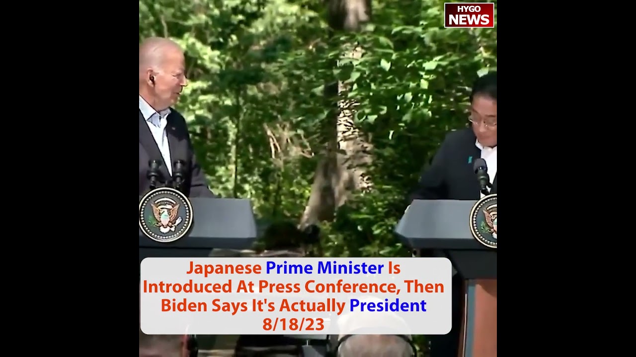 Japanese Prime Minister Is Introduced At Press Conference, Then Biden Says It’s Actually President