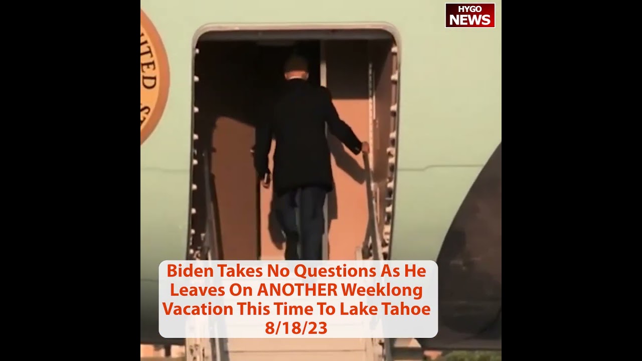 Biden Takes No Questions, ANOTHER Vacation at Lake Tahoe private home renting for fair market value