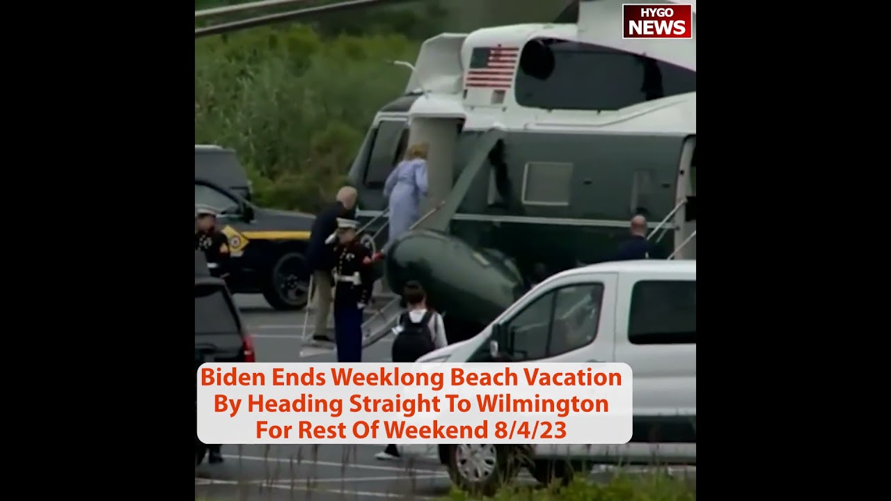 Joe Biden Ends Weeklong Beach Vacation By Heading Straight To Wilmington For Rest Of Weekend