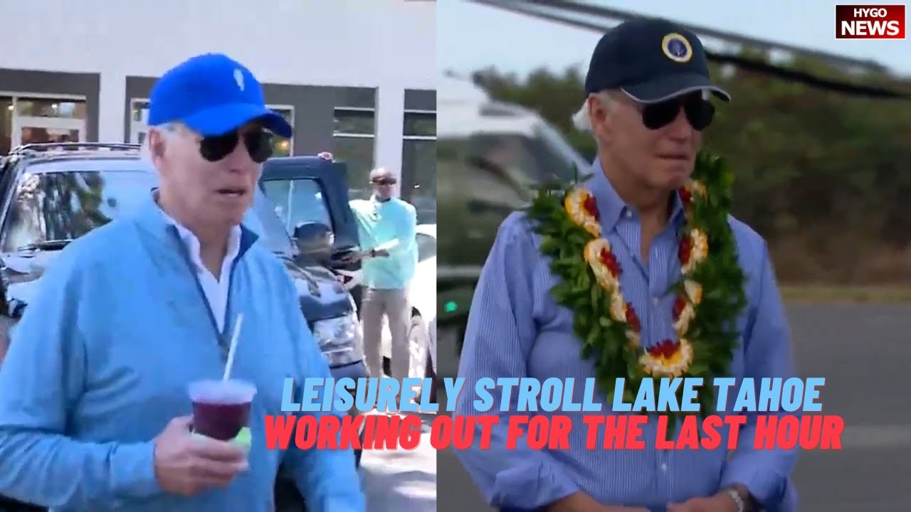 Biden Leisurely Stroll Lake Tahoe, No Comment On Russia Wagner Prigozhin Plane Crash BC Working Out