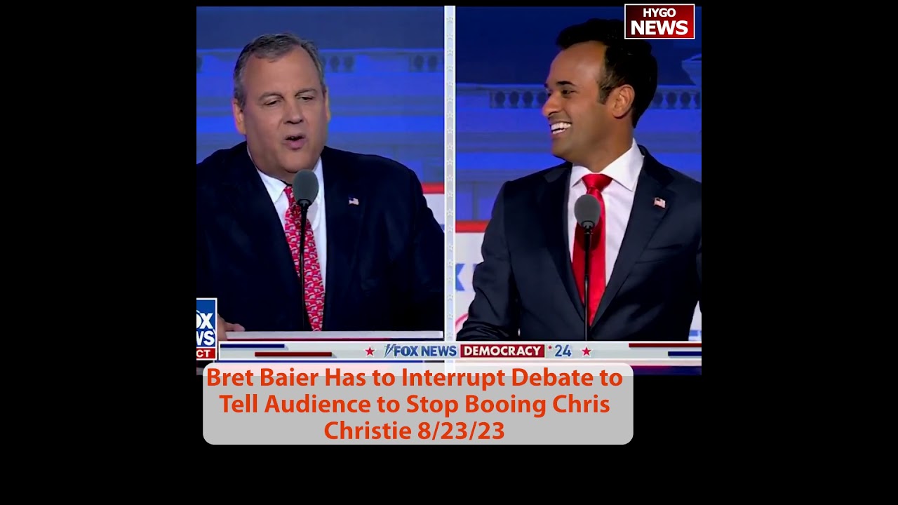 Fox News Bret Baier Has to Interrupt Debate to Tell Audience to Stop Booing Chris Christie