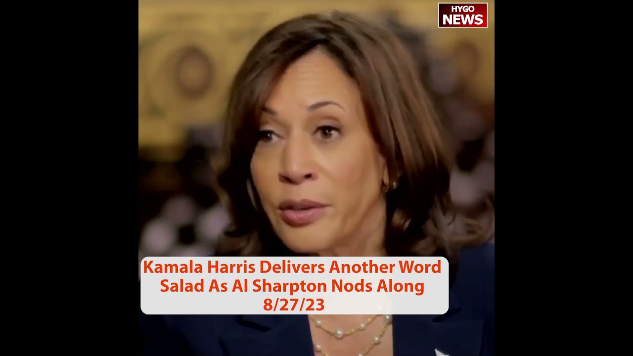 Kamala Harris Delivers Another Word Salad As Al Sharpton Nods Along