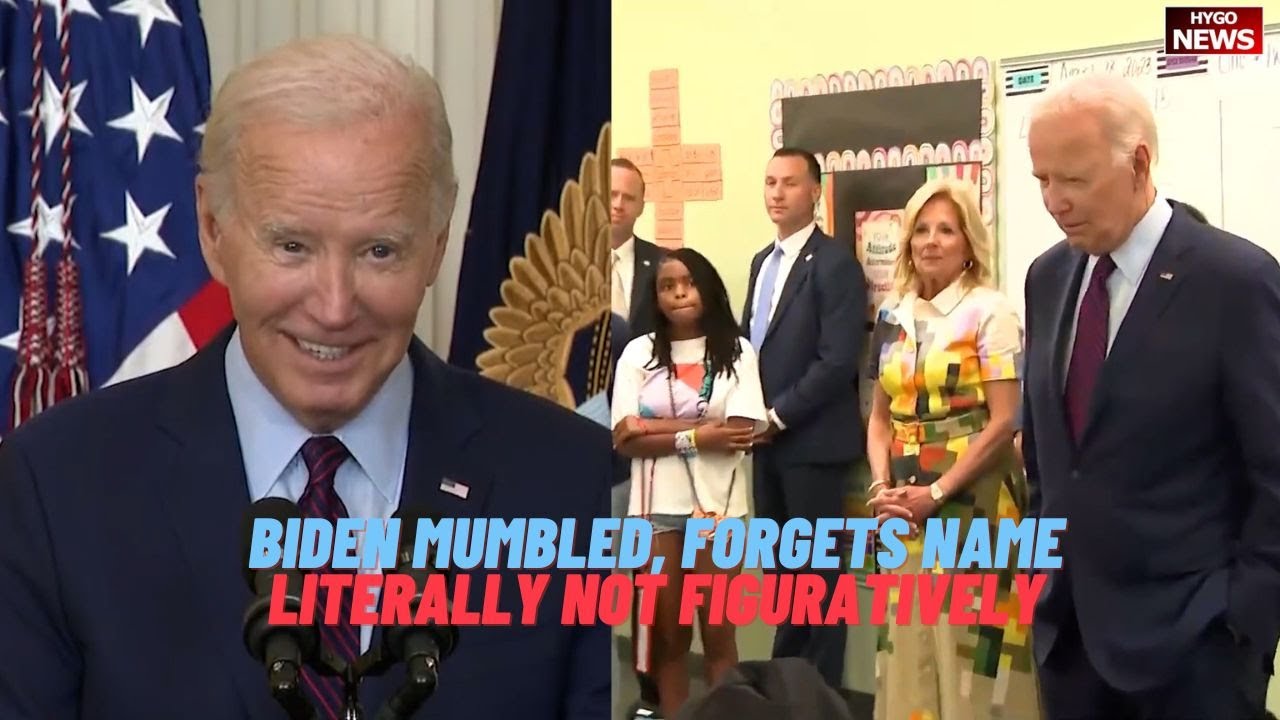 Biden mumbled, forgets DHS Mayorkas name, literally not figuratively, TELEPROMPTER