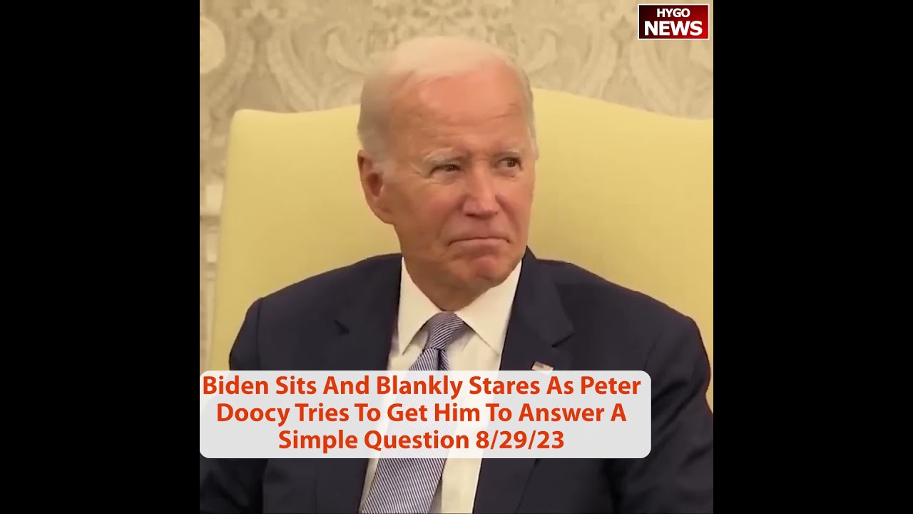 Biden Sits & Blankly Stares As Peter Doocy Tries To Get Him To A Answer Simple Question