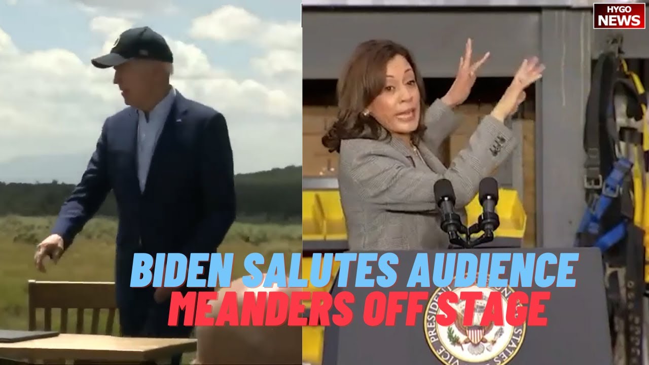 A Confused Biden Salutes Audience & Meanders Off Stage, Dems Doing Heck Of A Job