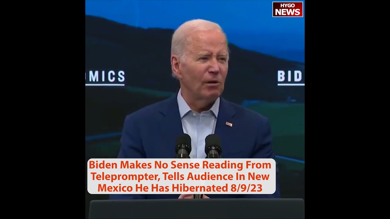 Biden Makes Absolutely No Sense As He Tries To Read From Teleprompter Too Many People Are Working