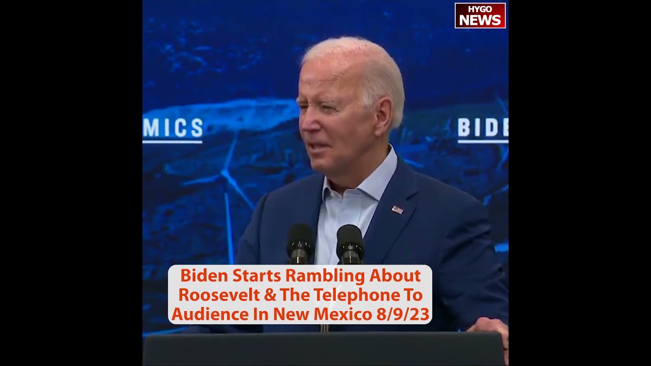 Biden Rambling Roosevelt, Makes Absolutely No Sense As He Tries To Read From Teleprompter Too Many