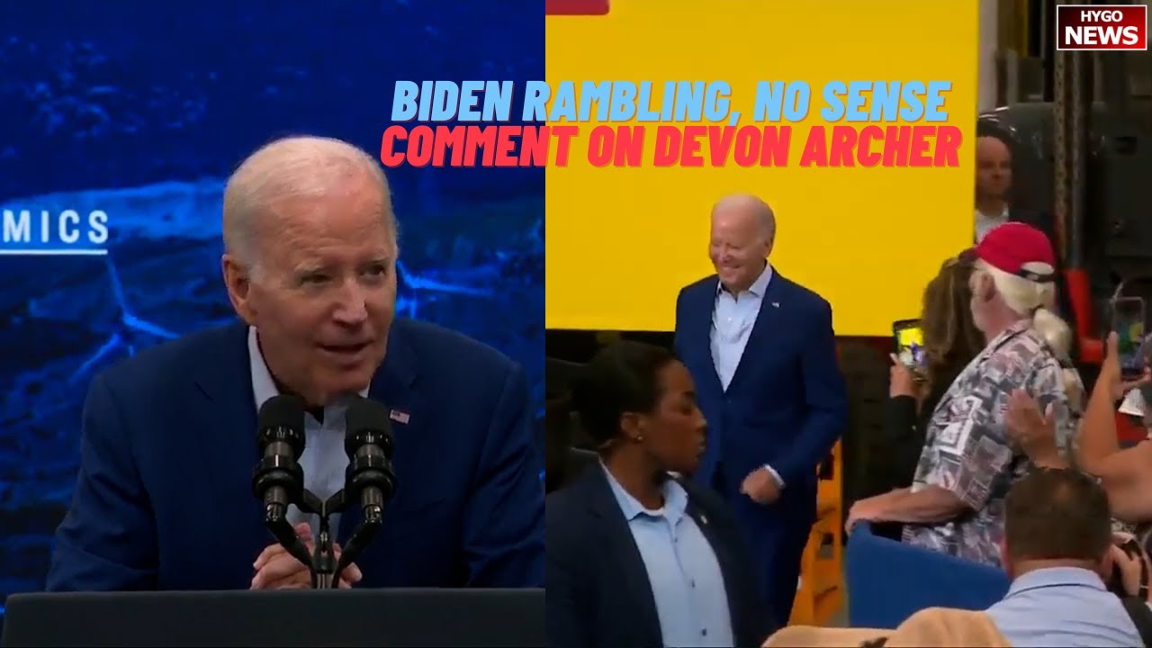 Biden Rambling Roosevelt, Makes Absolutely No Sense Teleprompter, Comment On Devon Archer Testimony