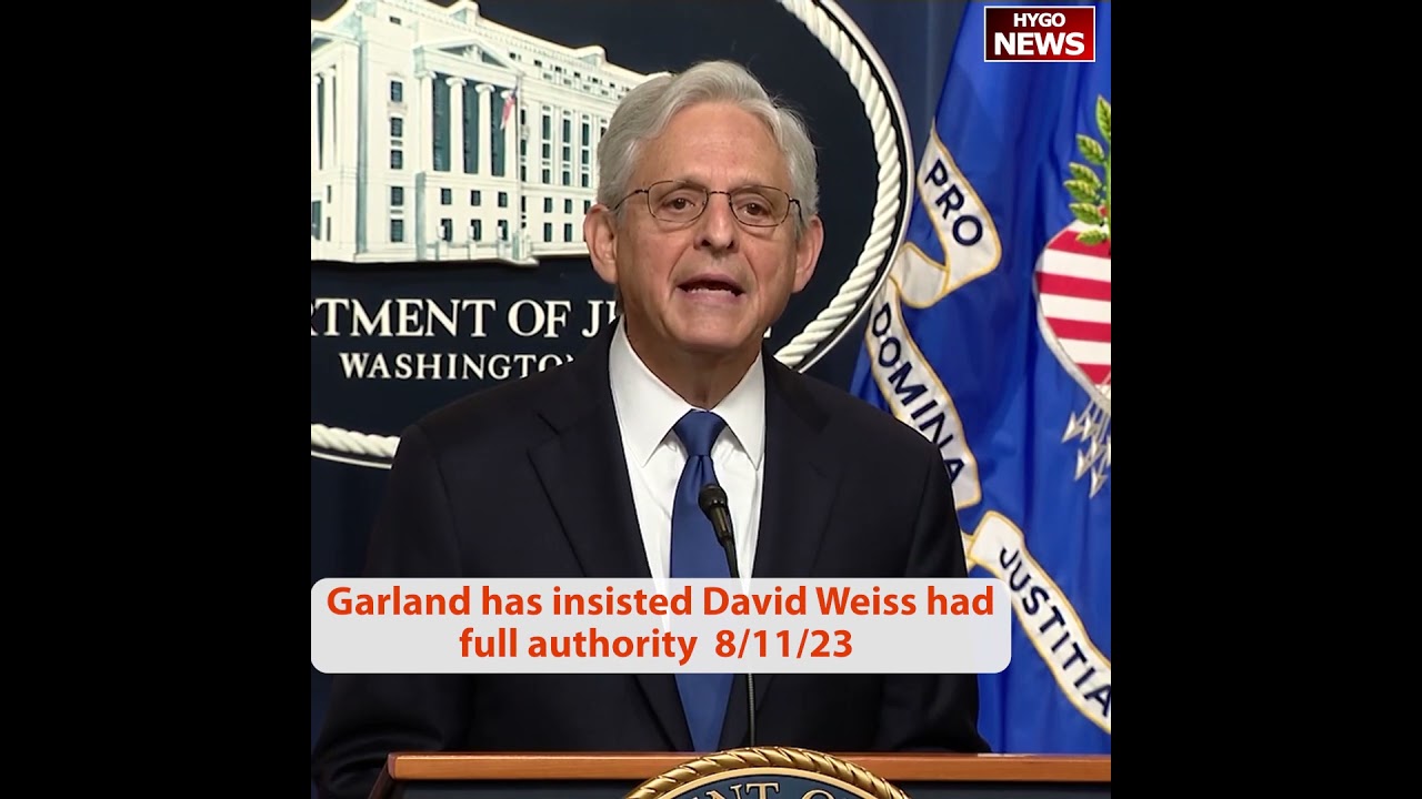 Garland has insisted David Weiss had full authority