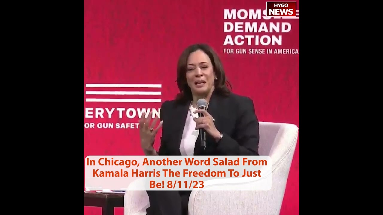 Another Word Salad From Kamala Harris Freedom To Just Be! They Are Critical 5 Times In 10 Seconds