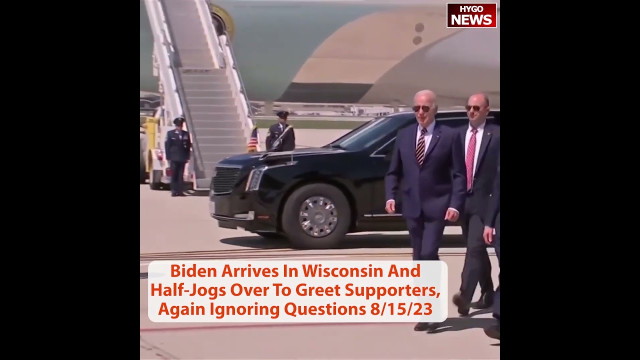 Biden Half-Jogs Over To Greet Supporters, Ignoring Questions; We Invented Them! When Went To Moon!