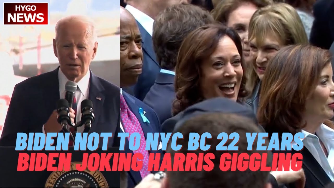 Biden not to NYC on 9/11 Because 22 years; Biden Joking Ball Club; Harris smiling & giggling