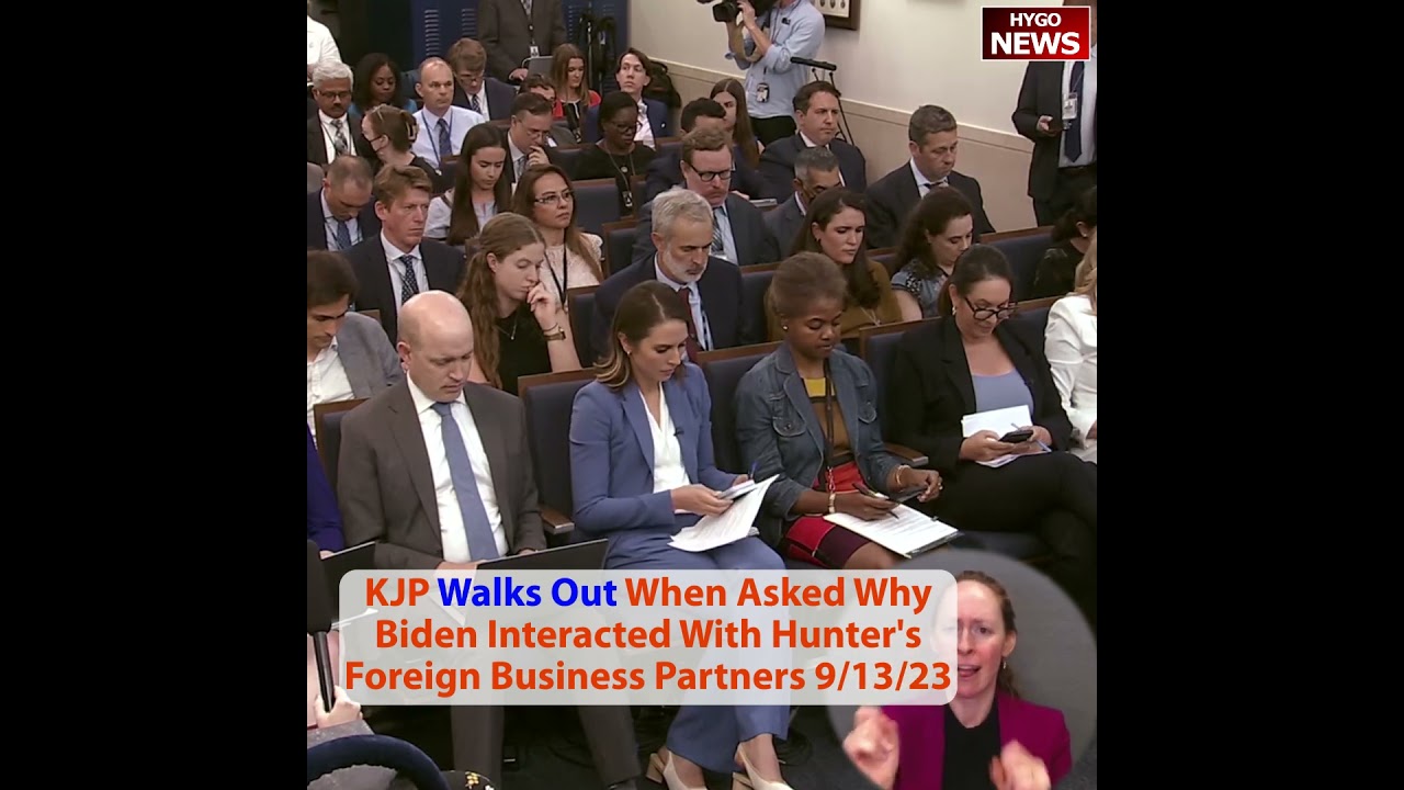 KJP Walks Out When Asked Why Biden Interacted With Hunter’s Foreign Business Partners