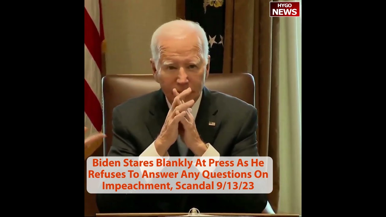 Biden Stares Blankly At Press & Refuses To Answer Any Of Their Questions On Impeachment, Scandal