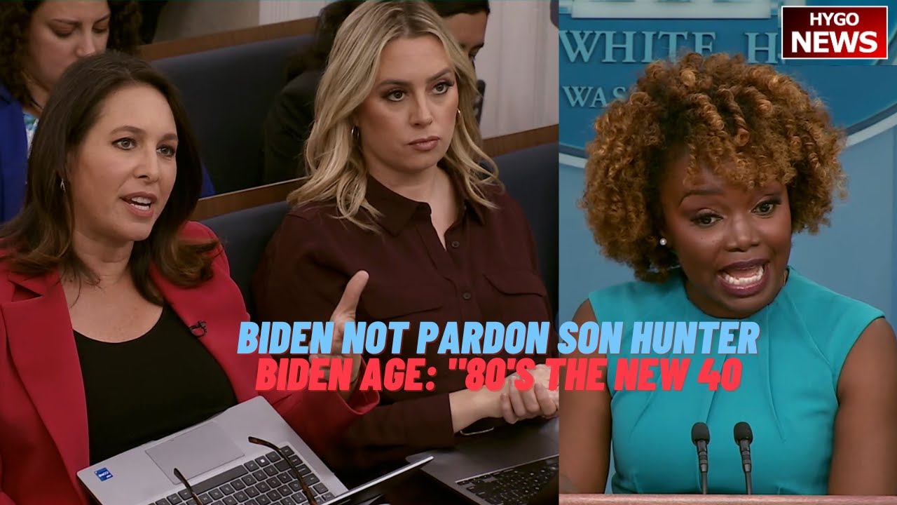 KJP: Biden Would Not Pardon His Son Hunter; Biden Age: “80’s The New 40, Didn’t You Hear?”