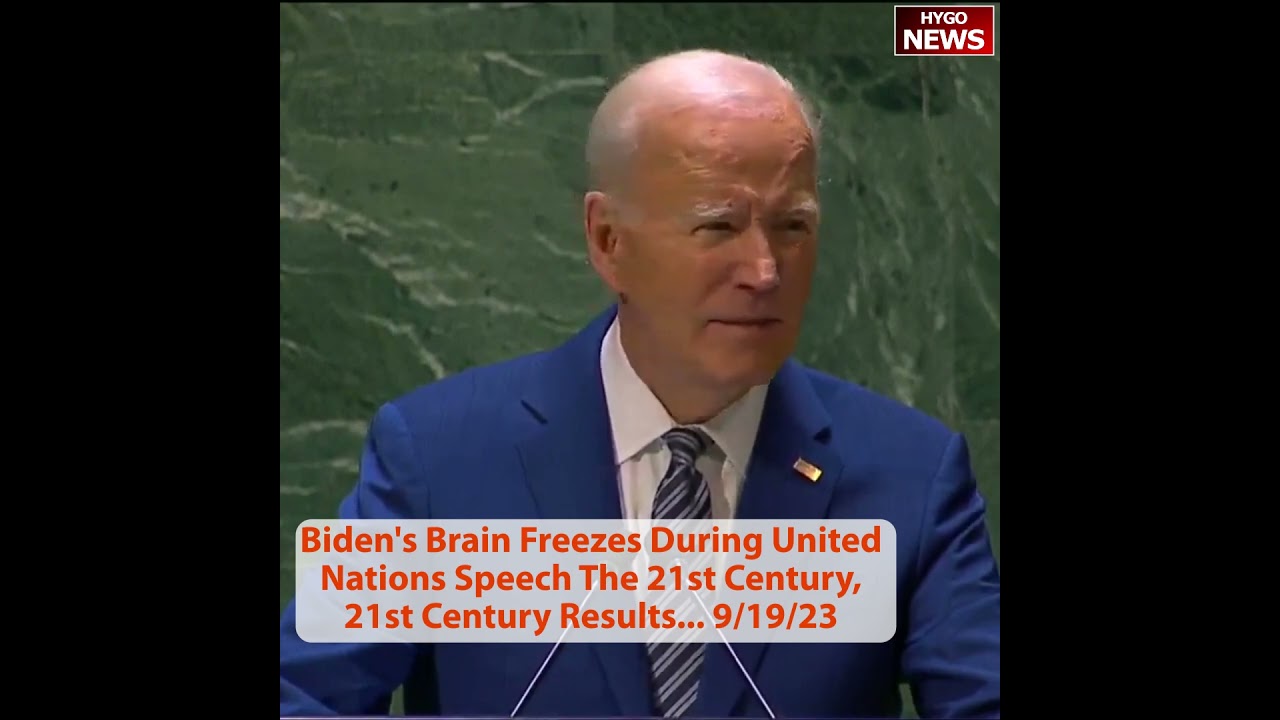 Biden’s Brain Freezes During UN Speech; Says For One Day, Admin Treated Climate Existential Threat