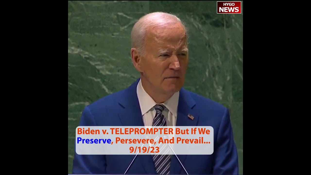 Biden Incoherently Mumbles As He Reads From Teleprompter; U.S. Delegation Paying Close Attention