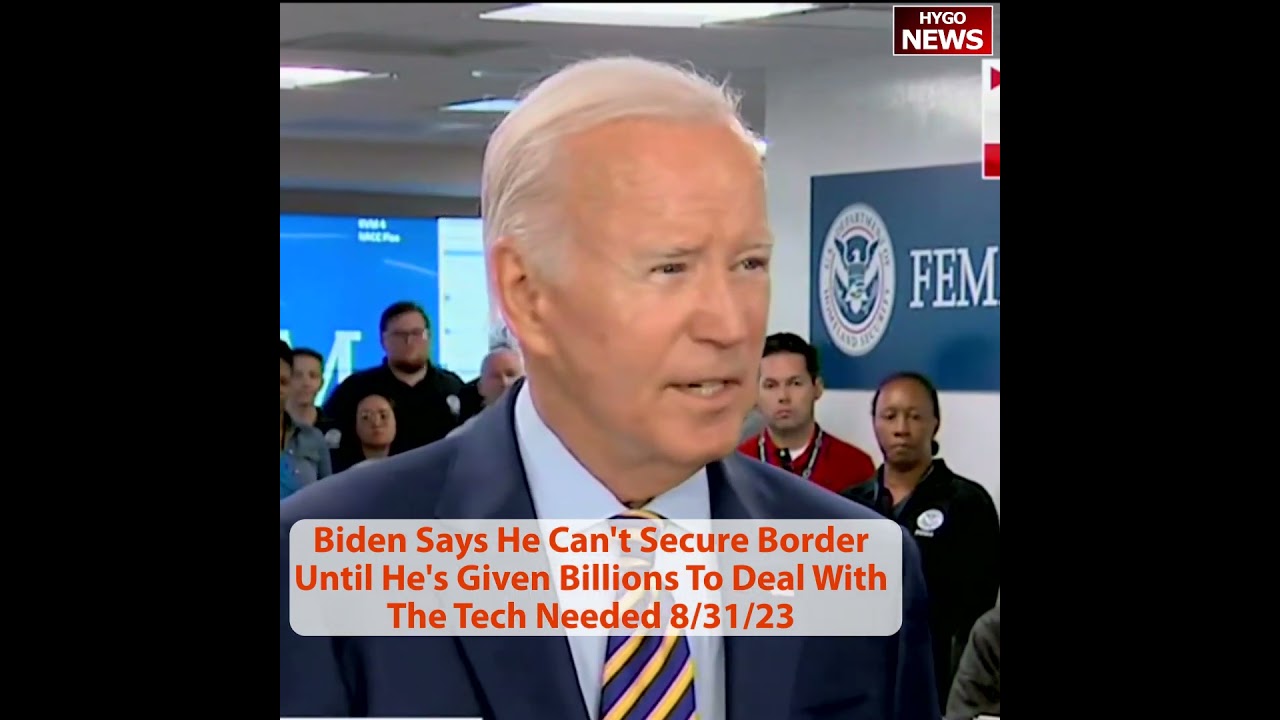 Biden: Hurricane Idalia Category 3 LANDFILL, Says Can’t Secure Border Until He’s Given Billions