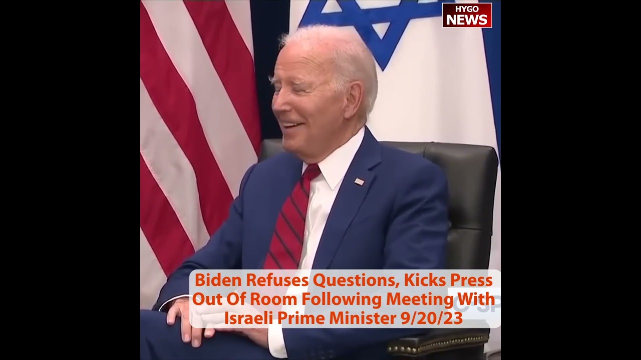 Biden Refuses Questions, Kicks Press Out Of Room Following Meeting With Israeli Prime Minister