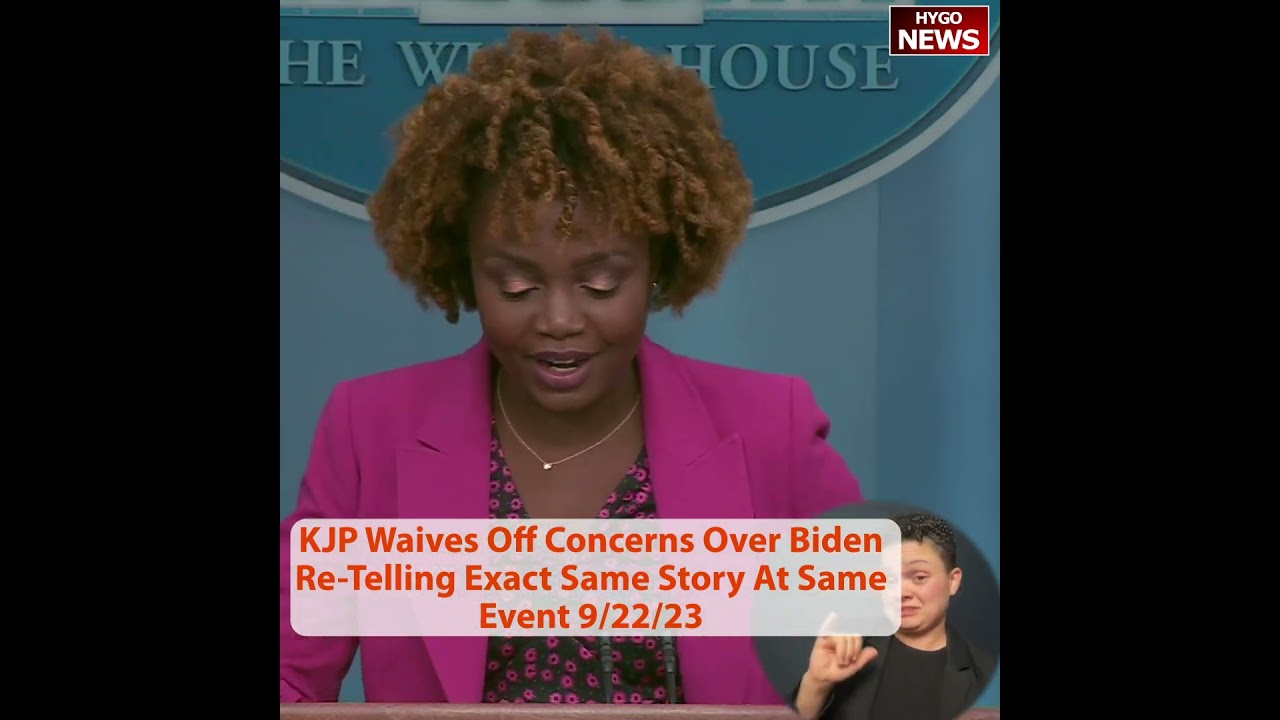 KJP Waives Off Concerns Over Biden Re-Telling Exact Same Story At Same Event