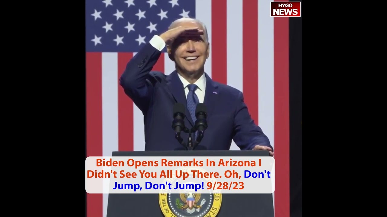 Biden Teleprompter Declaration Of Independence, Protestors Interrupted Speech, Don’t Jump!