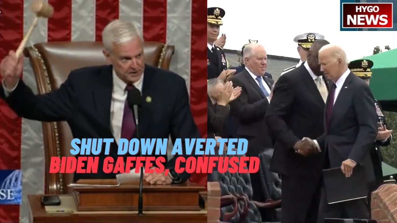 US Government Shut Down Averted; Biden Gaffes, confused, Mumbling & rambling