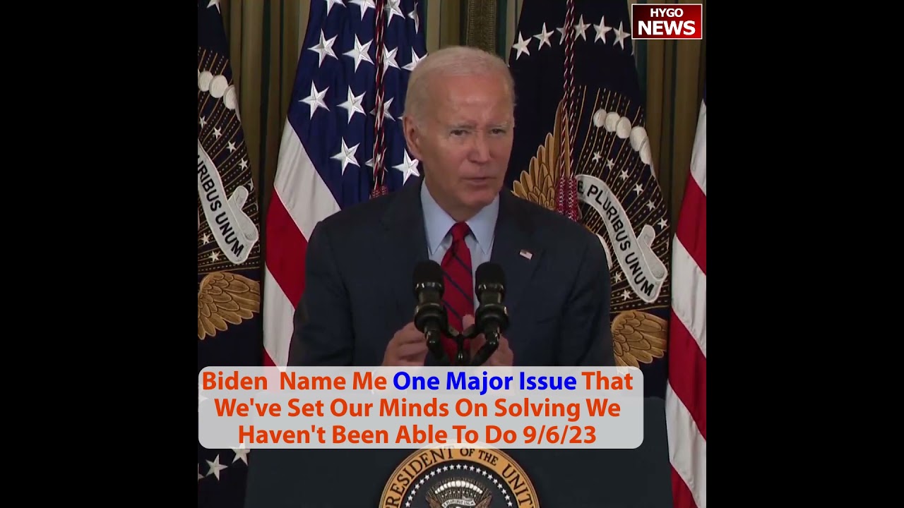 Biden Darts Out Without Taking Any Questions; Name Me One Major Issue We Haven’t Been Able To Do